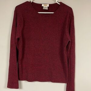 Talbots Women's XL Ribbed Pullover Sweater, 100% cotton